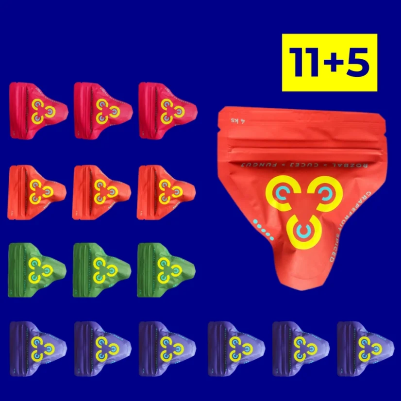11+5 zdarma 64 ks - Příchuť: VLASTNÍ - v poznámce (v sekci doprava) uvedu, kolik balení od které příchutě chci. Celkem 16. 11+5 zdarma 64 ks - Příchuť: VLASTNÍ - v poznámce (v sekci doprava) uvedu, kolik balení od které příchutě chci. Celkem 16.